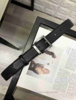 Perfect Replica Prada Black Leather Belt For Sale